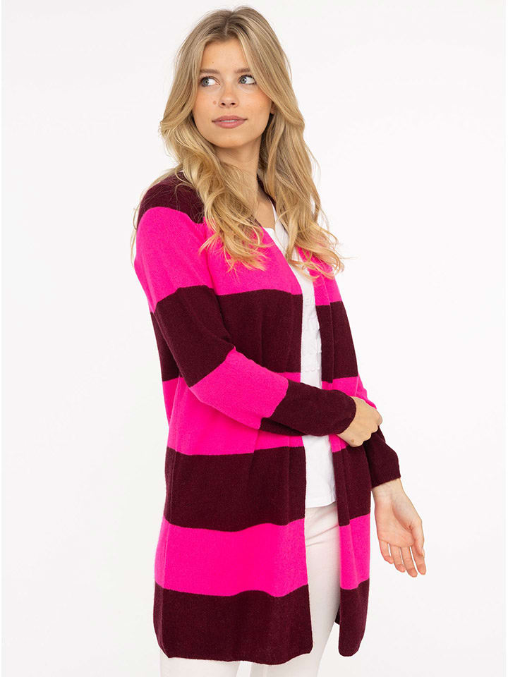 Zwillingsherz Kardigan w kolorze różowo-bordowym rozmiar: L