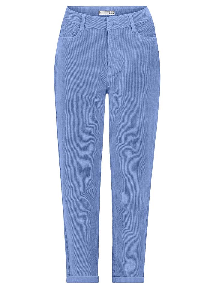 Eight2Nine Spodnie sztruksowe w kolorze niebieskim rozmiar: L