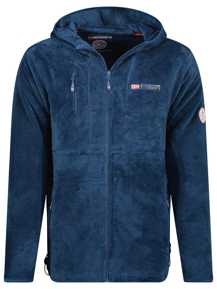 Geographical Norway Kurtka polarowa "Upload" w kolorze granatowym rozmiar: M