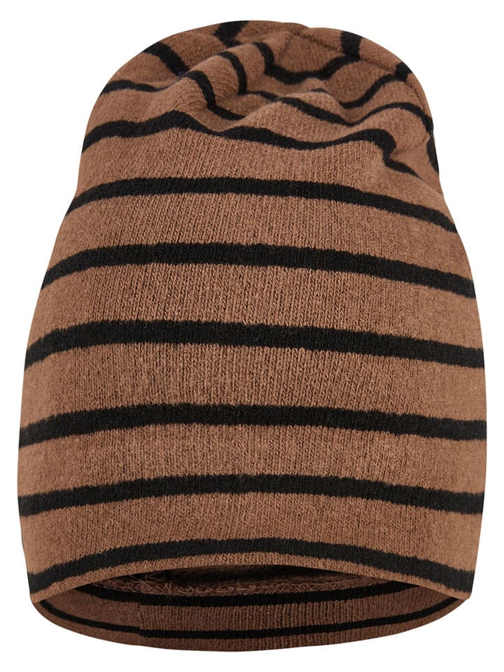 Sterntaler Czapka beanie w kolorze jasnobrązowo-czarnym rozmiar: 51 cm