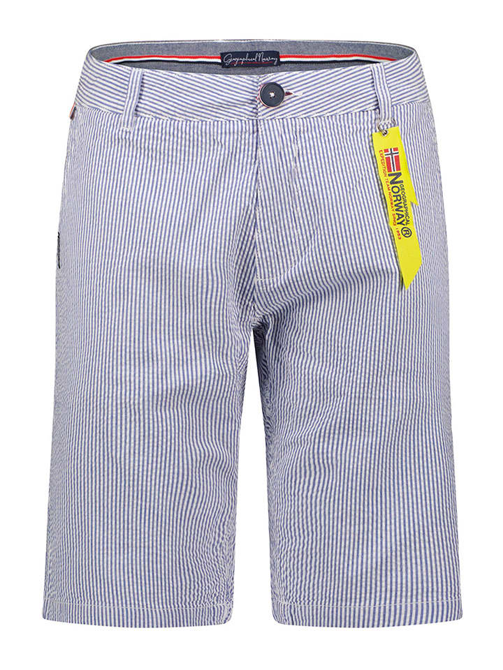 Geographical Norway Bermudy "Porto" w kolorze niebieskim rozmiar: S