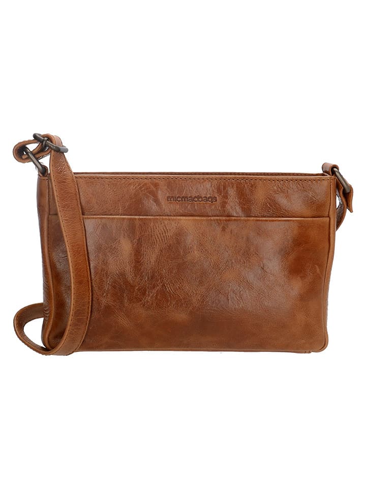 micmacbags Skórzana torebka w kolorze jasnobrązowym - 26 x 17 x 4 cm rozmiar: onesize