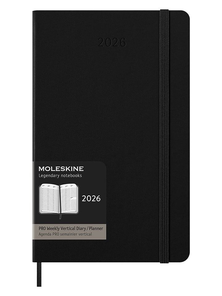 Moleskine Planer tygodniowy "2026" w kolorze czarnym - 13 x 21 cm rozmiar: onesize