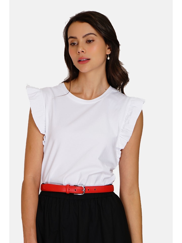 ASSUILI Koszulka w kolorze białym rozmiar: 34