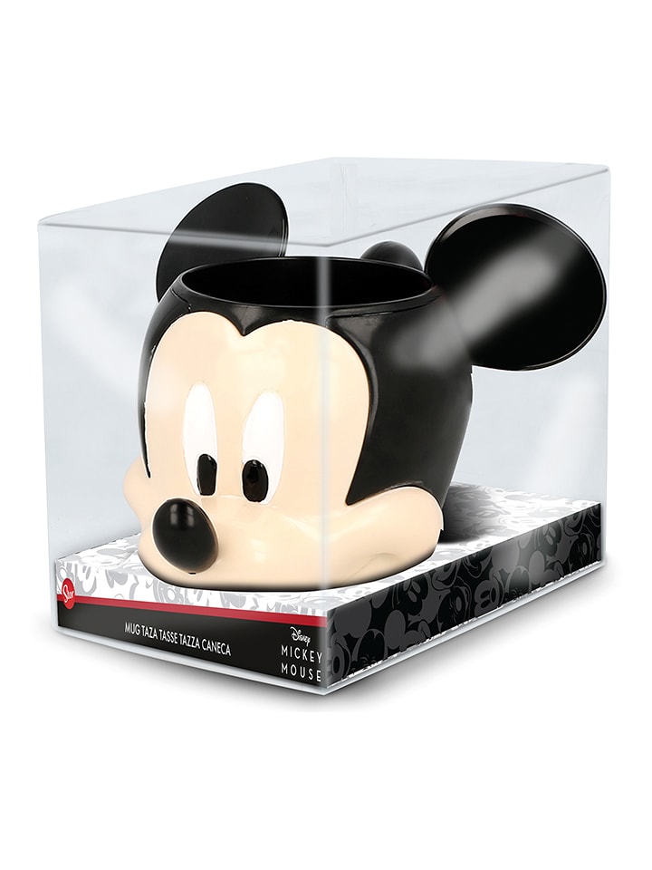 Disney Mickey Mouse Filiżanka 3D w kolorze czarno-kremowym - 355 ml rozmiar: onesize