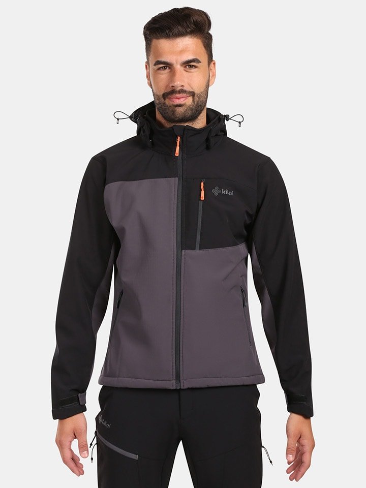 Kilpi Kurtka softshellowa "Ontavio" w kolorze czarno-antracytowym rozmiar: L