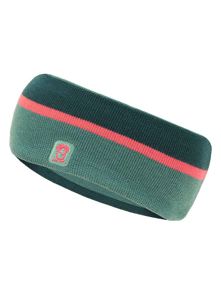 Trollkids Opaska "Hafjell" w kolorze zielonym na czoło rozmiar: 52-56 cm
