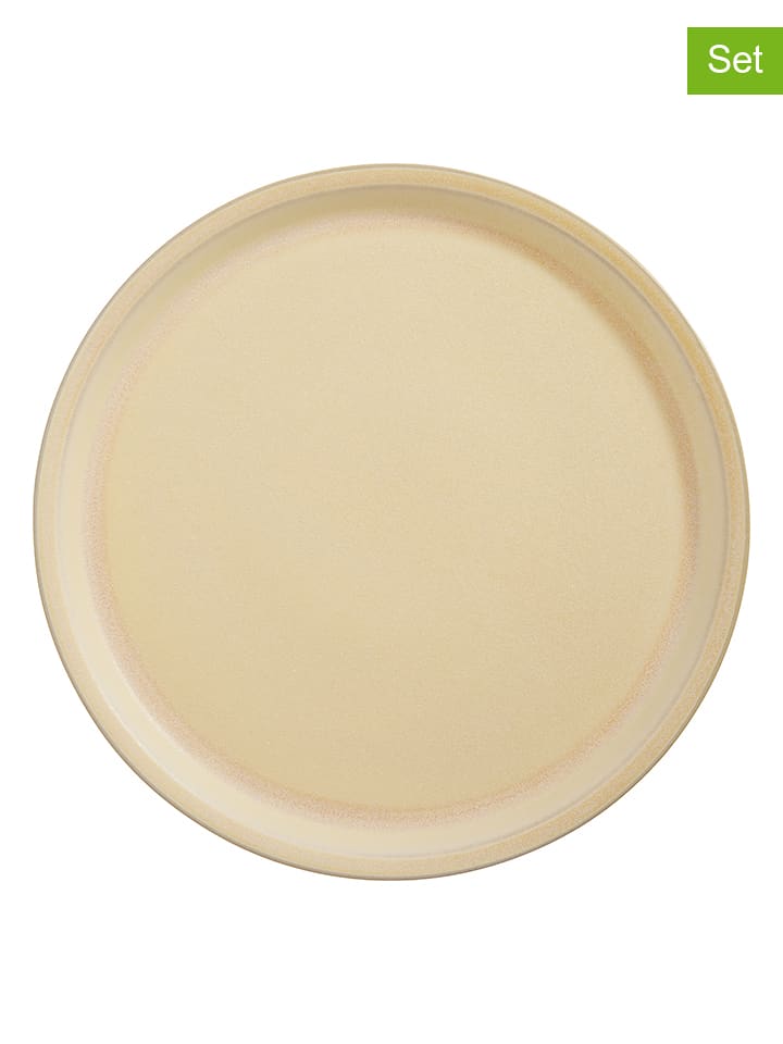 OYOY Talerze obiadowe (2 szt.) "Yuka" w kolorze beżowym - Ø 27 cm rozmiar: onesize
