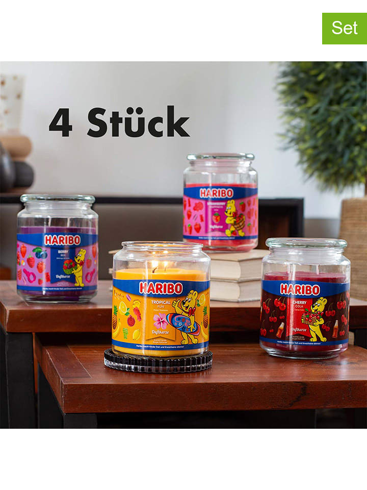 Haribo Świece zapachowe (4 szt.) "Haribo" - po 510 g rozmiar: onesize