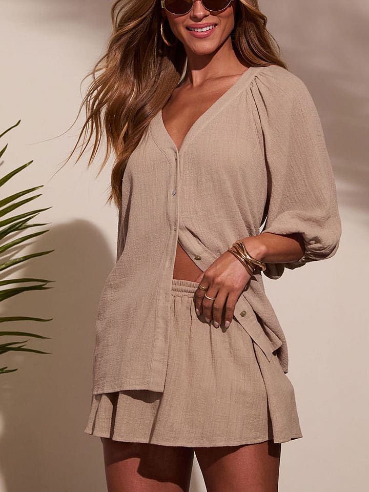 LA Angels Bluzka w kolorze szarobrązowym rozmiar: L