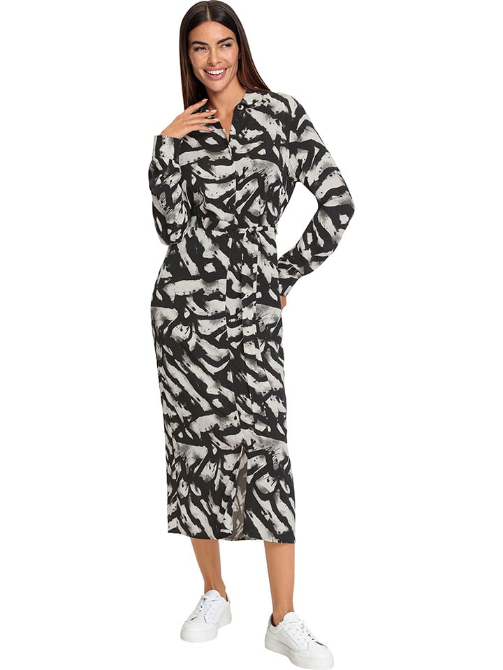 Heine Sukienka w kolorze szaro-czarnym rozmiar: 42