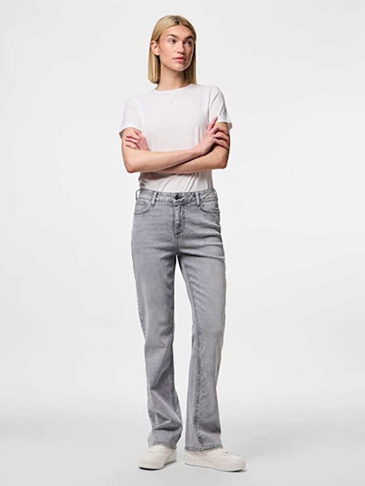 Pieces Dżinsy - Regular fit - w kolorze szarym rozmiar: W32/L32