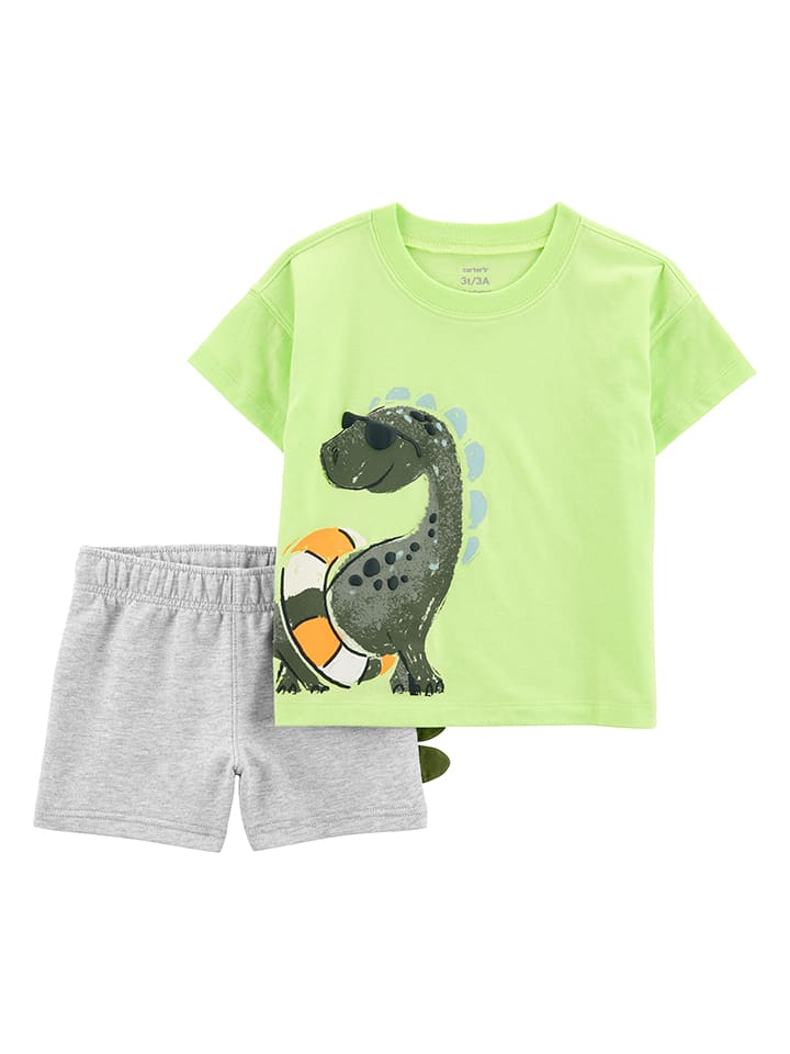carter's 2-częściowy zestaw w kolorze zielono-szarym rozmiar: 98