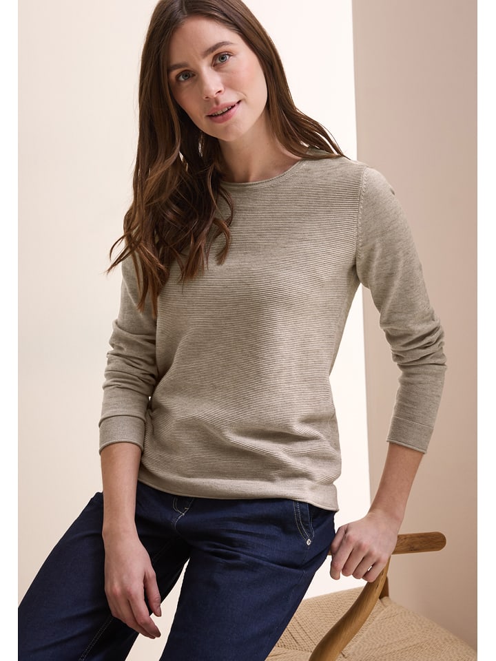 Cecil Sweter w kolorze beżowym rozmiar: XL