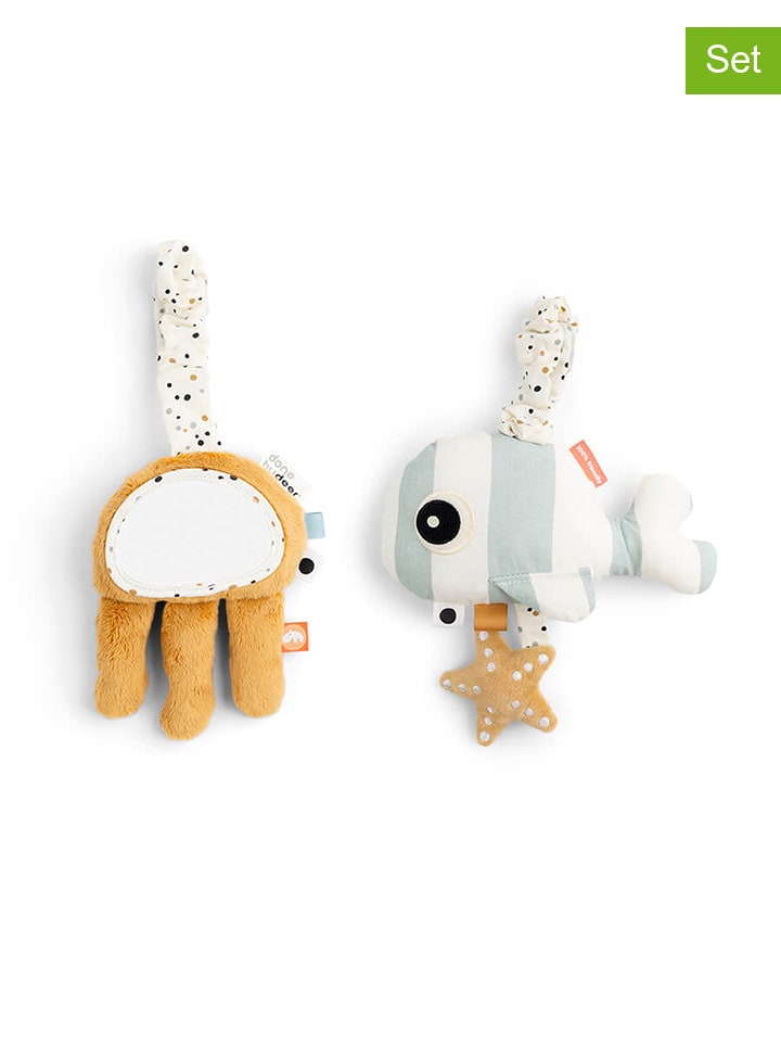 done by deer Chwytaki (2 szt.) "Sea friends" w kolorze biało-żółtym rozmiar: onesize