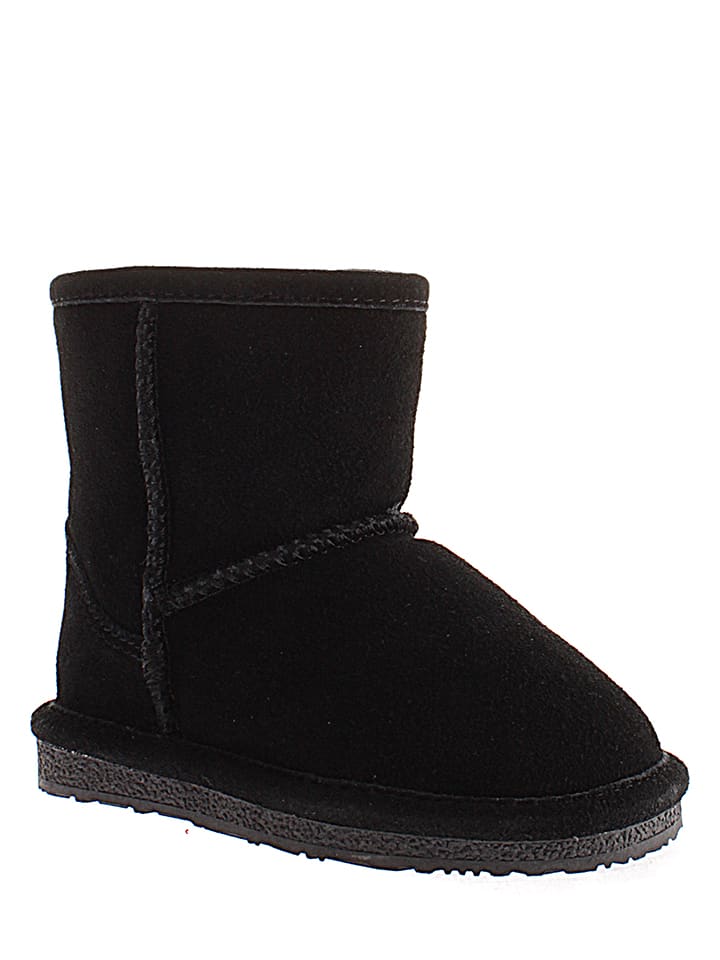 Gooce Skórzane botki zimowe "Ethel Toddler" w kolorze czarnym rozmiar: 23