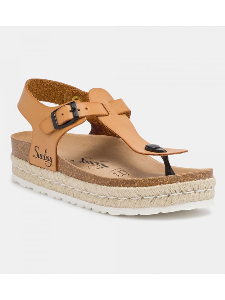 Sunbay Japonki "Yarrow" w kolorze jasnobrązowym rozmiar: 39