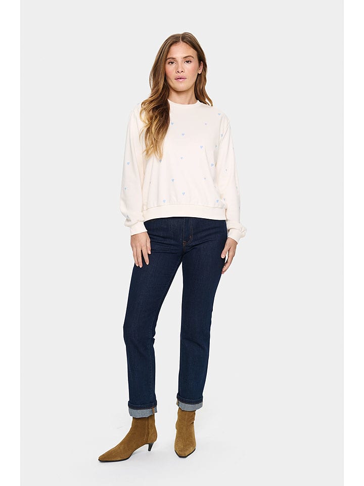 SAINT TROPEZ Bluza w kolorze kremowym rozmiar: XS