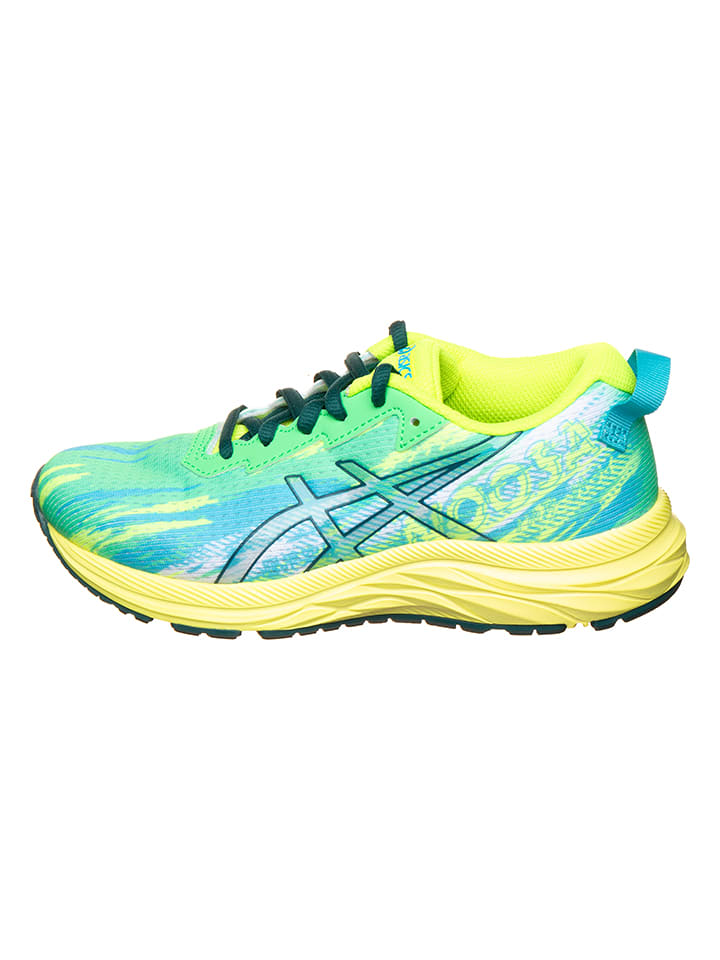 asics Buty "GEL-NOOSA TRI 13 GS" w kolorze żółto-błękitno-zielonym do biegania rozmiar: 32,5