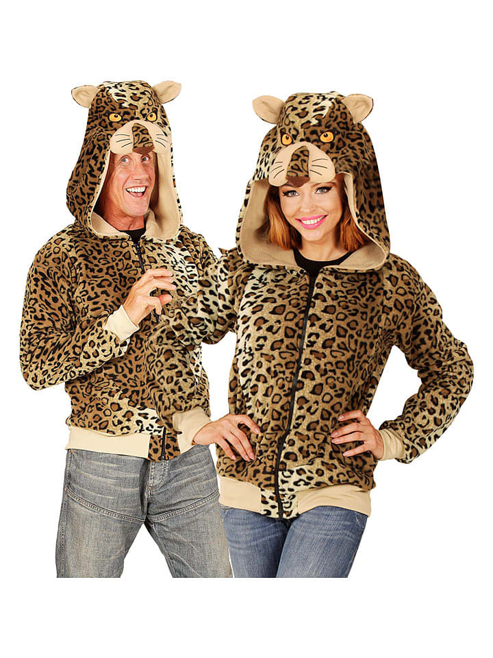 Carnival Party Kurtka kostiumowa "Leopard" w kolorze brązowo-beżowym rozmiar: L/XL