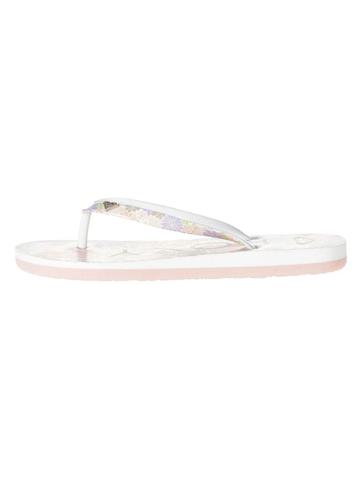 Roxy Japonki w kolorze białym ze wzorem rozmiar: 31