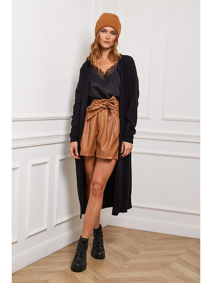 Joséfine Kardigan "Irissa" w kolorze czarnym rozmiar: XL