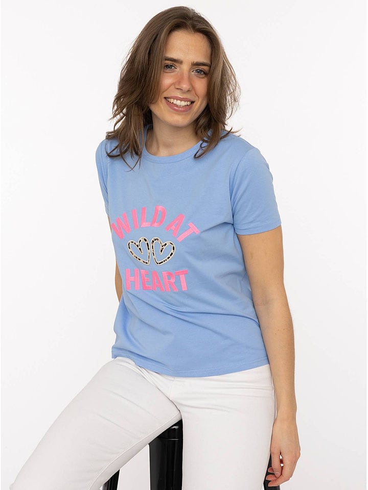 Zwillingsherz Koszulka w kolorze błękitnym rozmiar: L