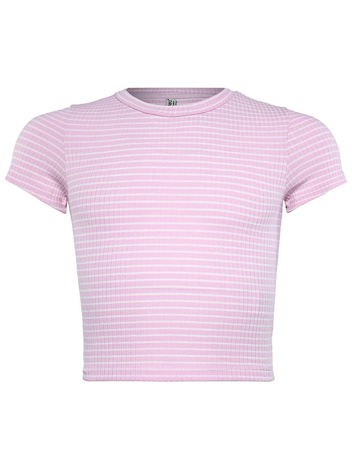 Blue Effect Koszulka w kolorze jasnoróżowo-białym rozmiar: 164