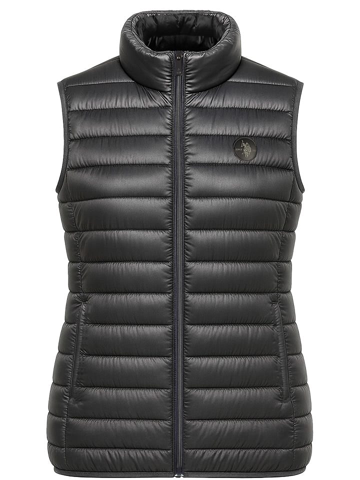 U.S. Polo Assn. Kamizelka pikowana w kolorze antracytowym rozmiar: XL