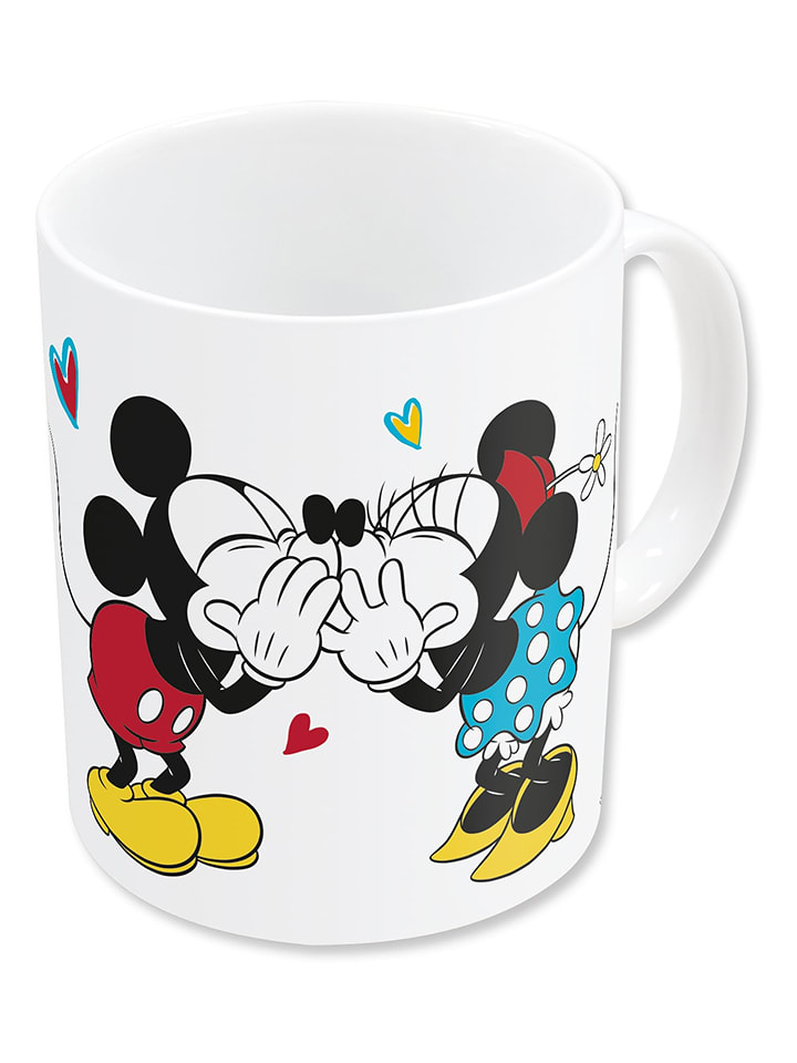Disney Minnie Mouse Kubek w kolorze białym ze wzorem - 325 ml rozmiar: onesize