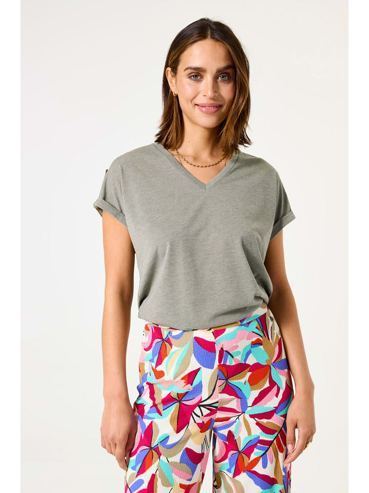 Garcia Koszulka w kolorze khaki rozmiar: XS