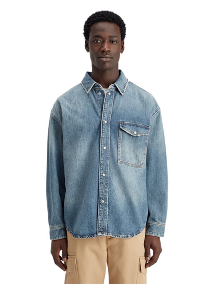 Scotch & Soda Koszula dżinsowa w kolorze błękitnym rozmiar: S