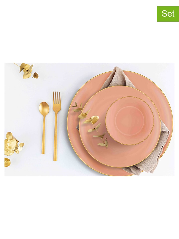 Hermia 24-częściowy zestaw w kolorze złoto-szaroróżowym rozmiar: onesize