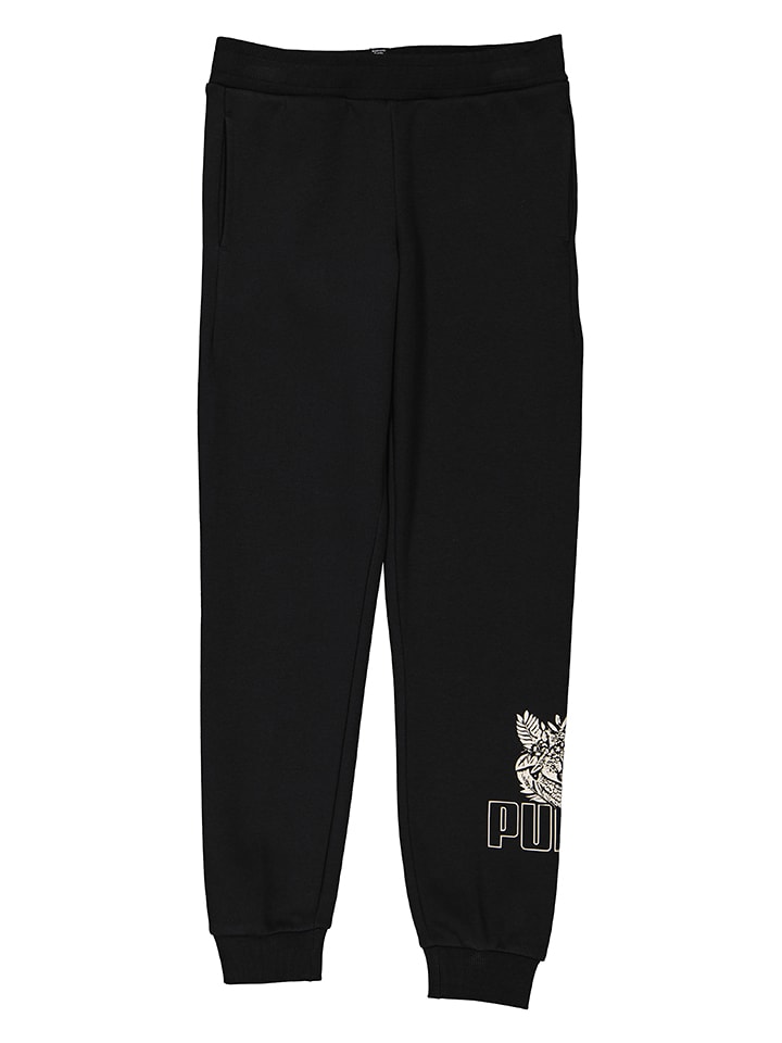 Puma Spodnie dresowe "ESS+ Tropicat" w kolorze czarnym rozmiar: 164