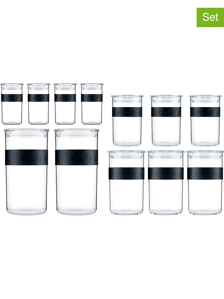 bodum Pojemniki (12 szt.) "Presso" w kolorze czarnym rozmiar: onesize