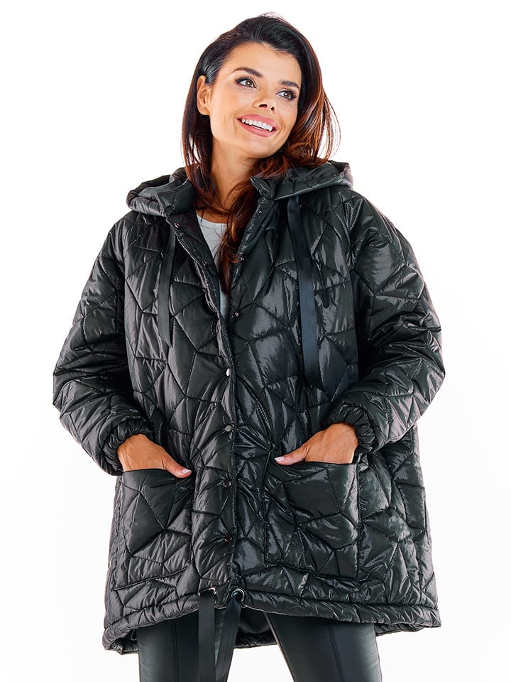 Awama Kurtka pikowana w kolorze czarnym rozmiar: onesize