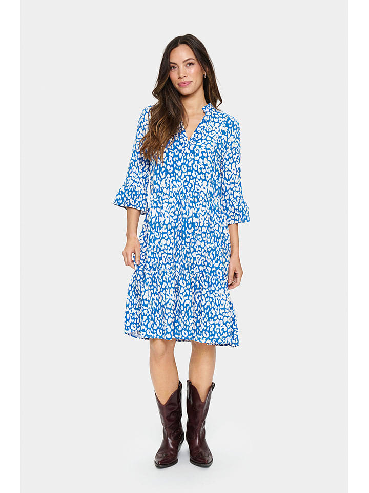 SAINT TROPEZ Sukienka w kolorze niebieskim rozmiar: XS