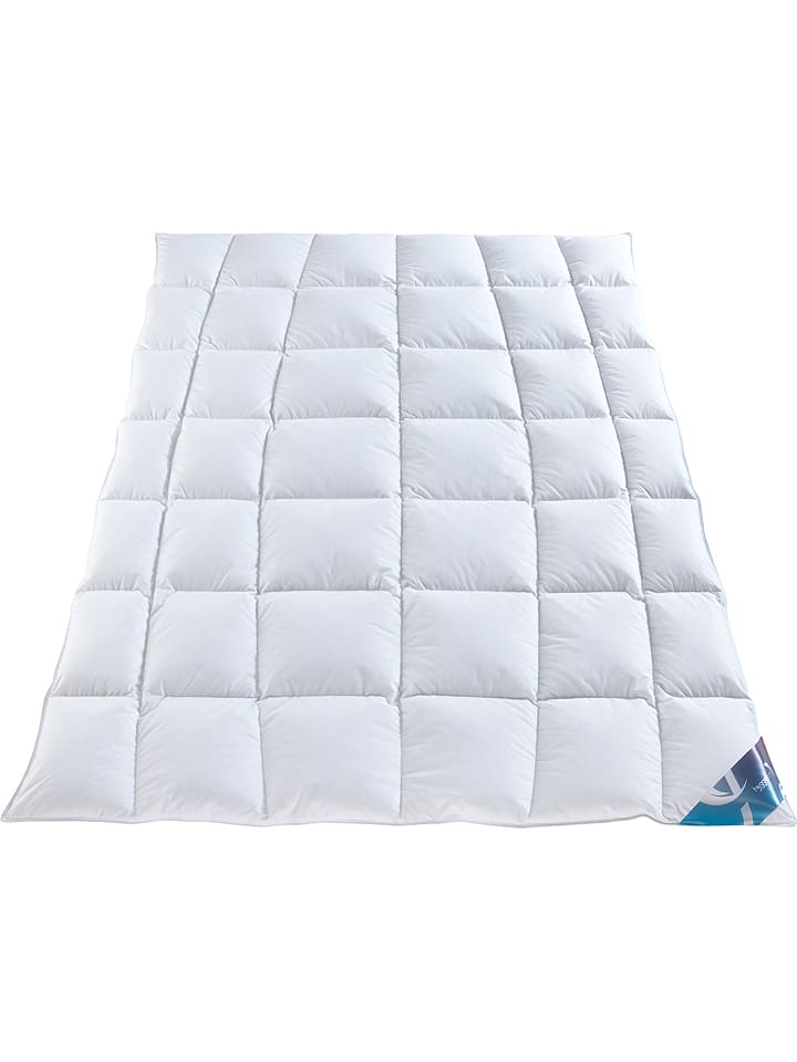 Häussling Bettwaren Zimowa kołdra puchowa "Hjemme Hygge" w kolorze białym rozmiar: 155x220 cm