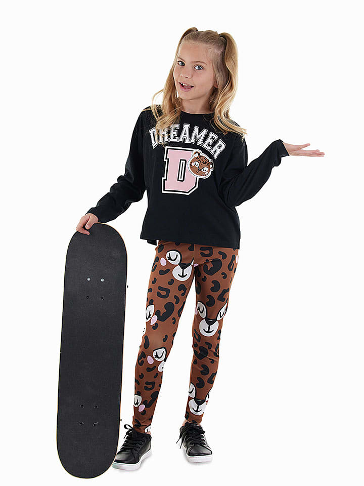 Denokids 2-częściowy zestaw w kolorze jasnobrązowo-czarnym rozmiar: 122