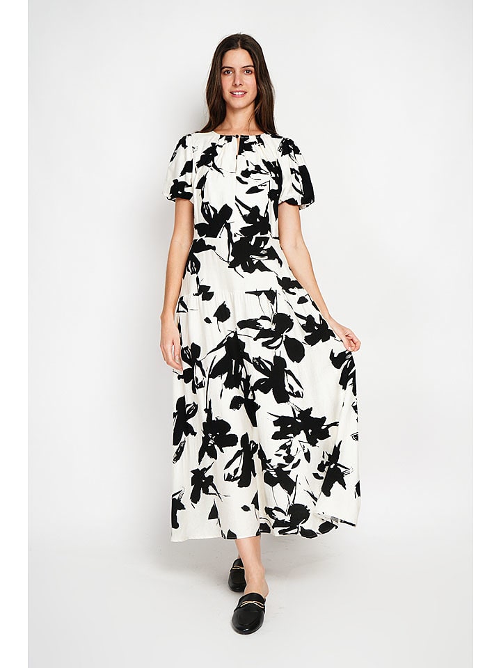 William de Faye Sukienka w kolorze biało-czarnym rozmiar: 40