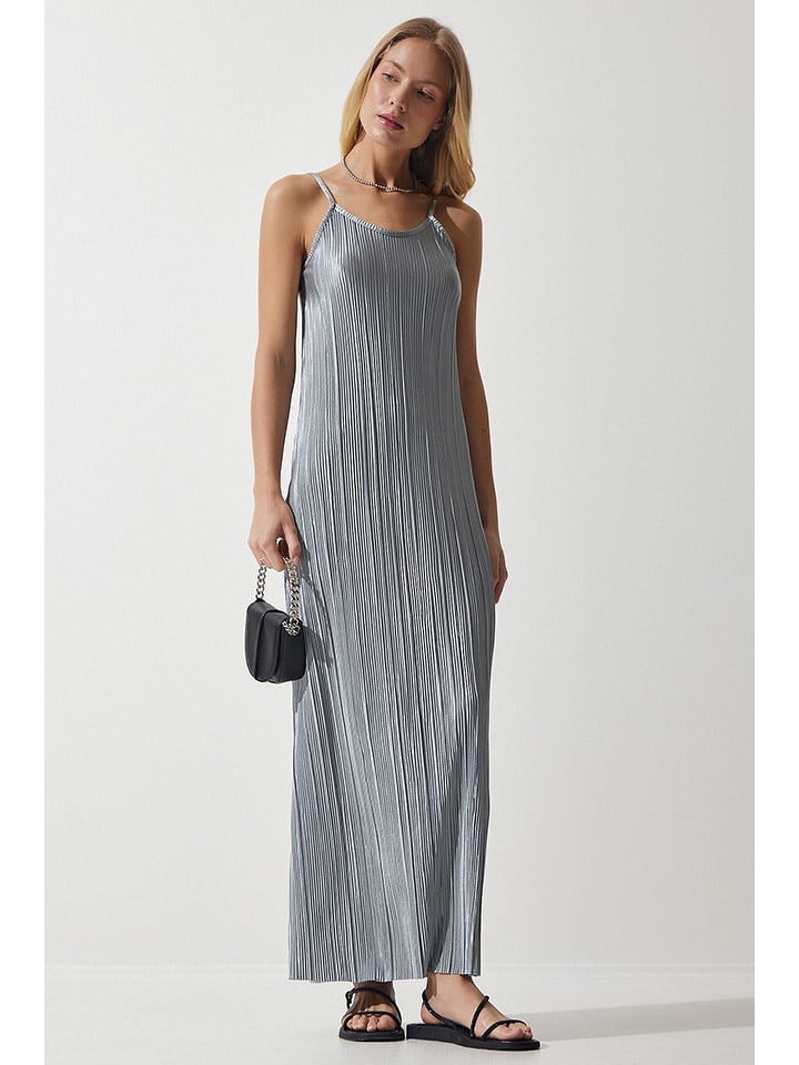 Happiness Istanbul Sukienka w kolorze srebrnym rozmiar: 36