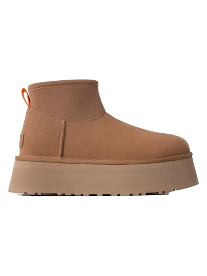 UGG Skórzane botki "Classic Mini Dipper" w kolorze jasnobrązowym rozmiar: 40