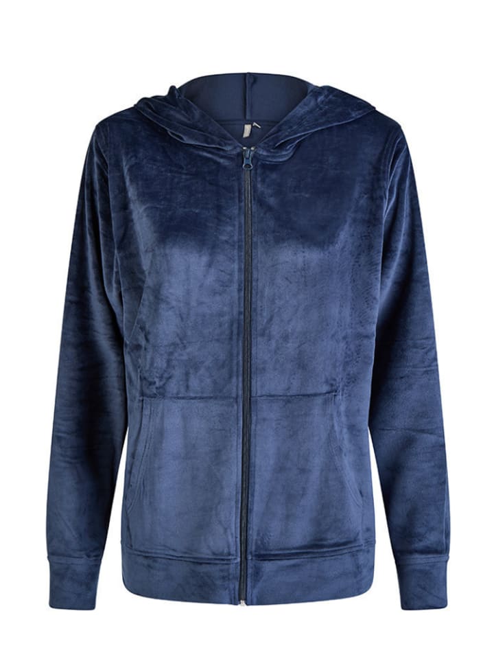 by Louise 2-częściowy zestaw dresowy w kolorze granatowym rozmiar: XXL