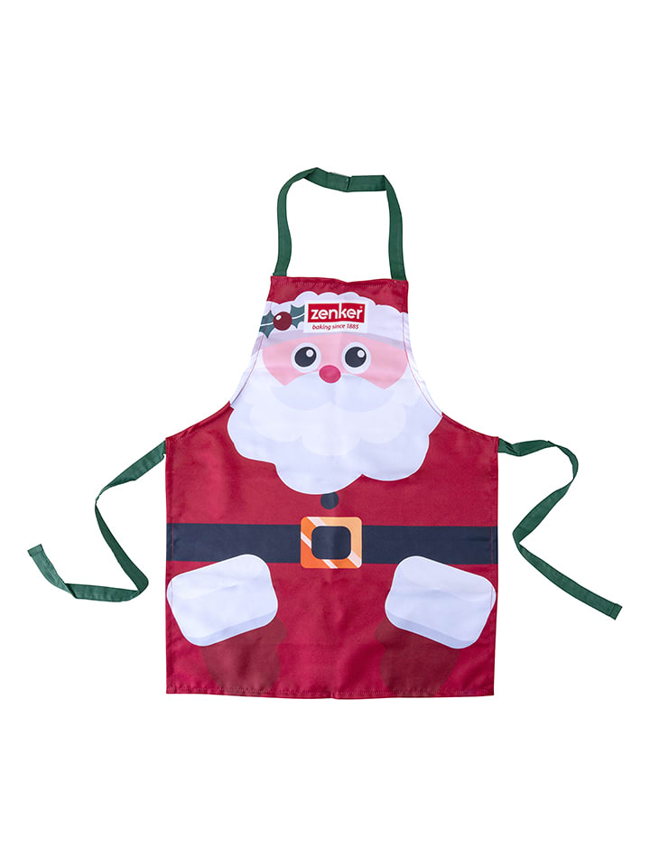 Fackelmann Fartuch kuchenny "Santa Claus" w kolorze czerwono-białym - 58 x 45 cm rozmiar: onesize
