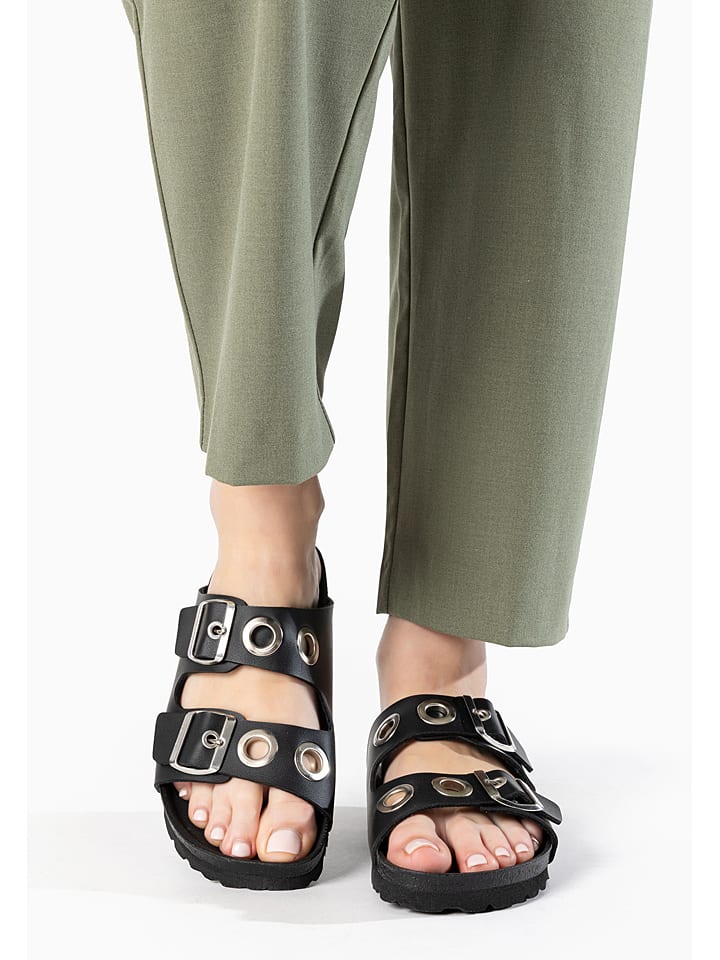 BAYTON Klapki "Janny" w kolorze czarnym rozmiar: 37