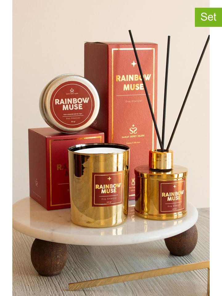 Lucky Bees 3-częściowy zestaw "Rainbow Muse" rozmiar: onesize