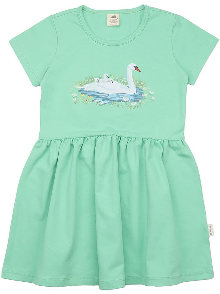 Walkiddy Sukienka w kolorze zielonym rozmiar: 140