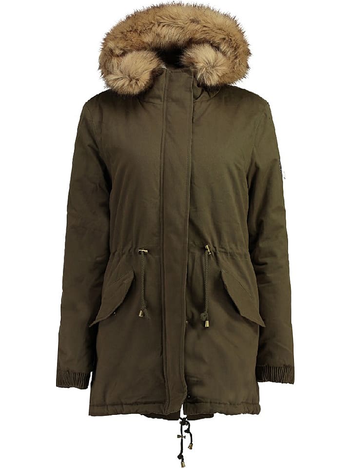 Geographical Norway Parka "Ampuria" w kolorze khaki rozmiar: XL