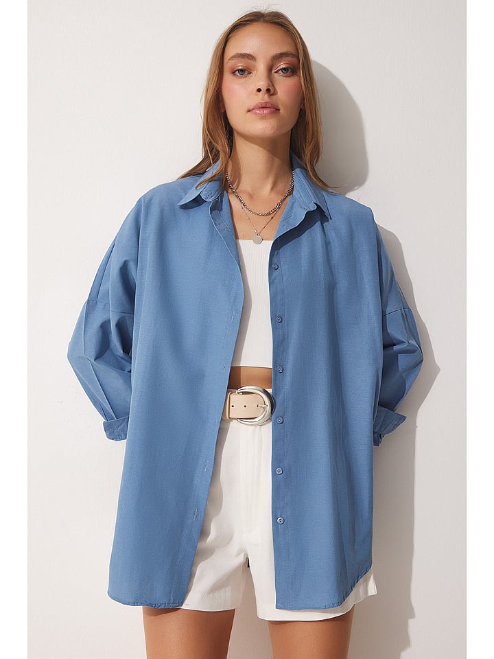 Happiness Istanbul Bluzka w kolorze niebieskim rozmiar: 36