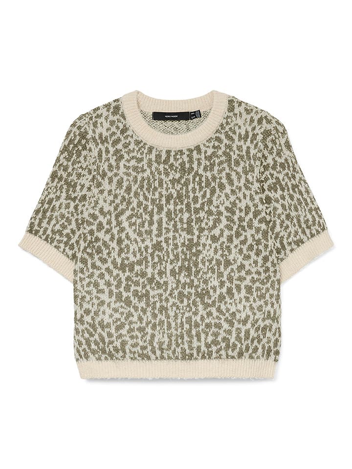 Vero Moda Sweter w kolorze oliwkowo-beżowym rozmiar: S